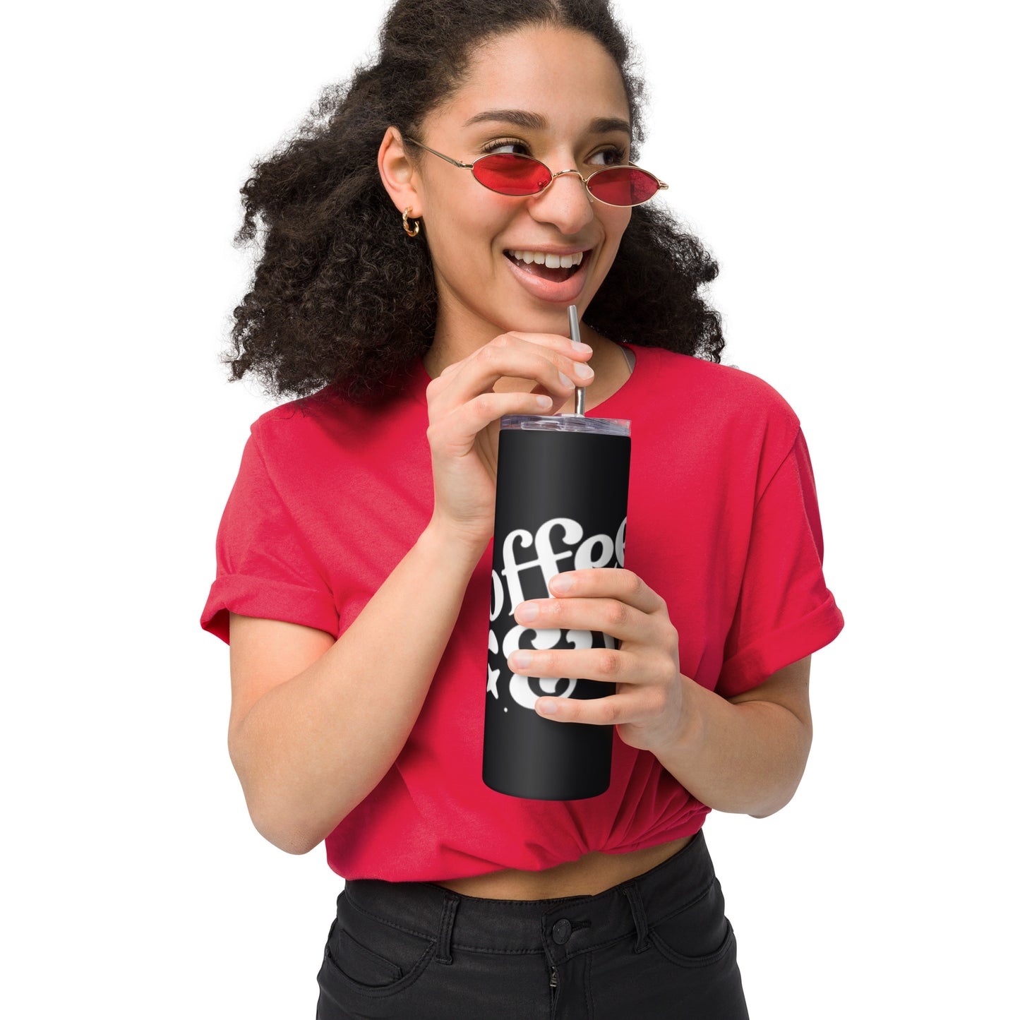 Coffee & Tea: Black Tumbler